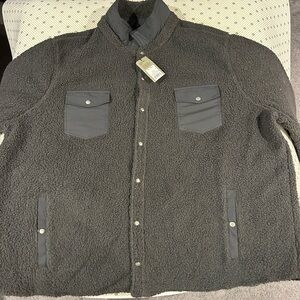 Goodfellow & Co Charcoal Sherpa Shirt Jacket